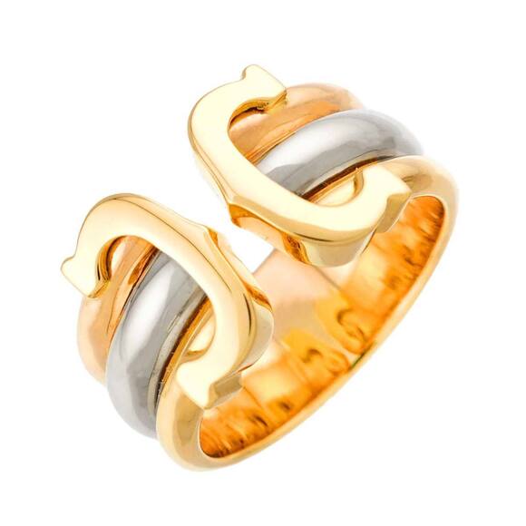 Cartier Jewelry - CARTIER 18k Gold Trinity Ring #52